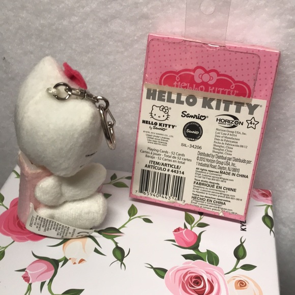 Hello kitty set Vintage belt loop Hello Kitty Pez case w/ playing card - Japan - Picture 3 of 13
